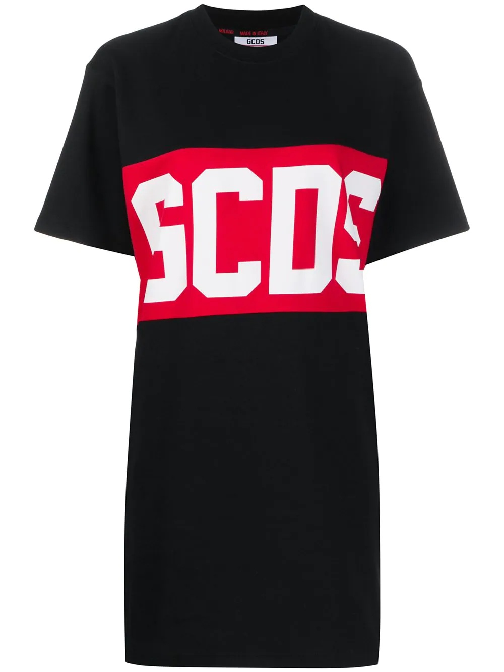 logo print T-shirt dress - 1