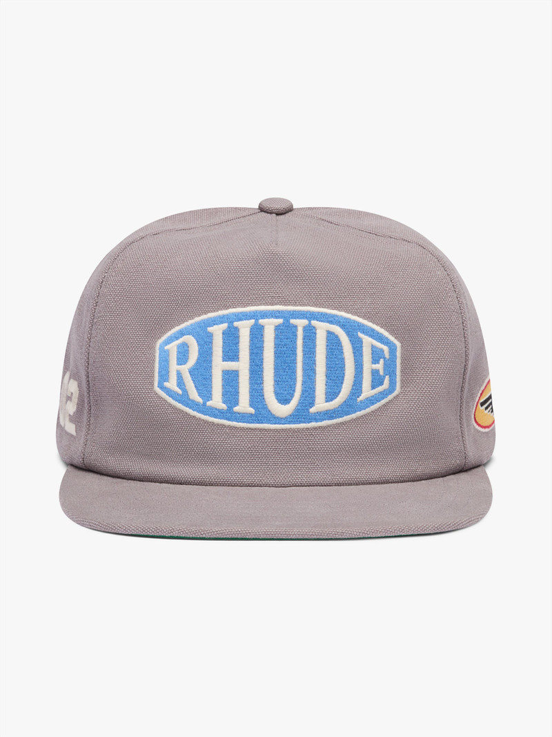 RHUDE RALLY WASHED CANVAS HAT - 1