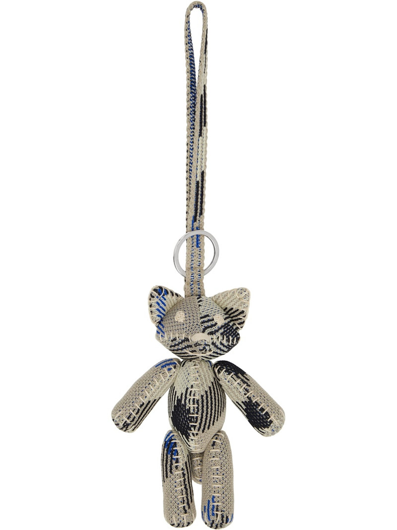 Gray & Blue Foxy Charm Keychain - 1