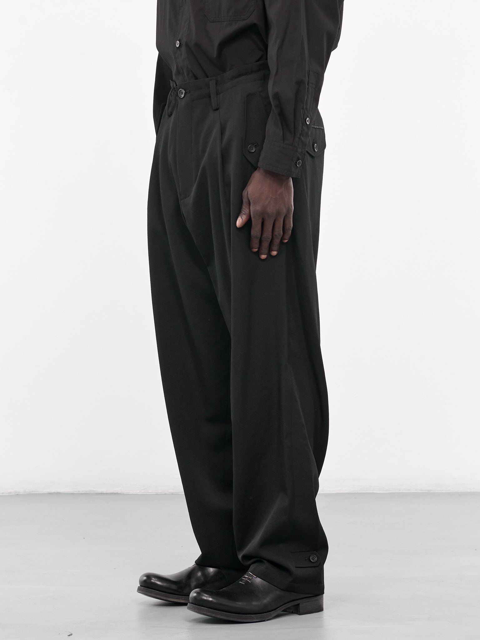 A-Hem Gabardine Trousers - 2