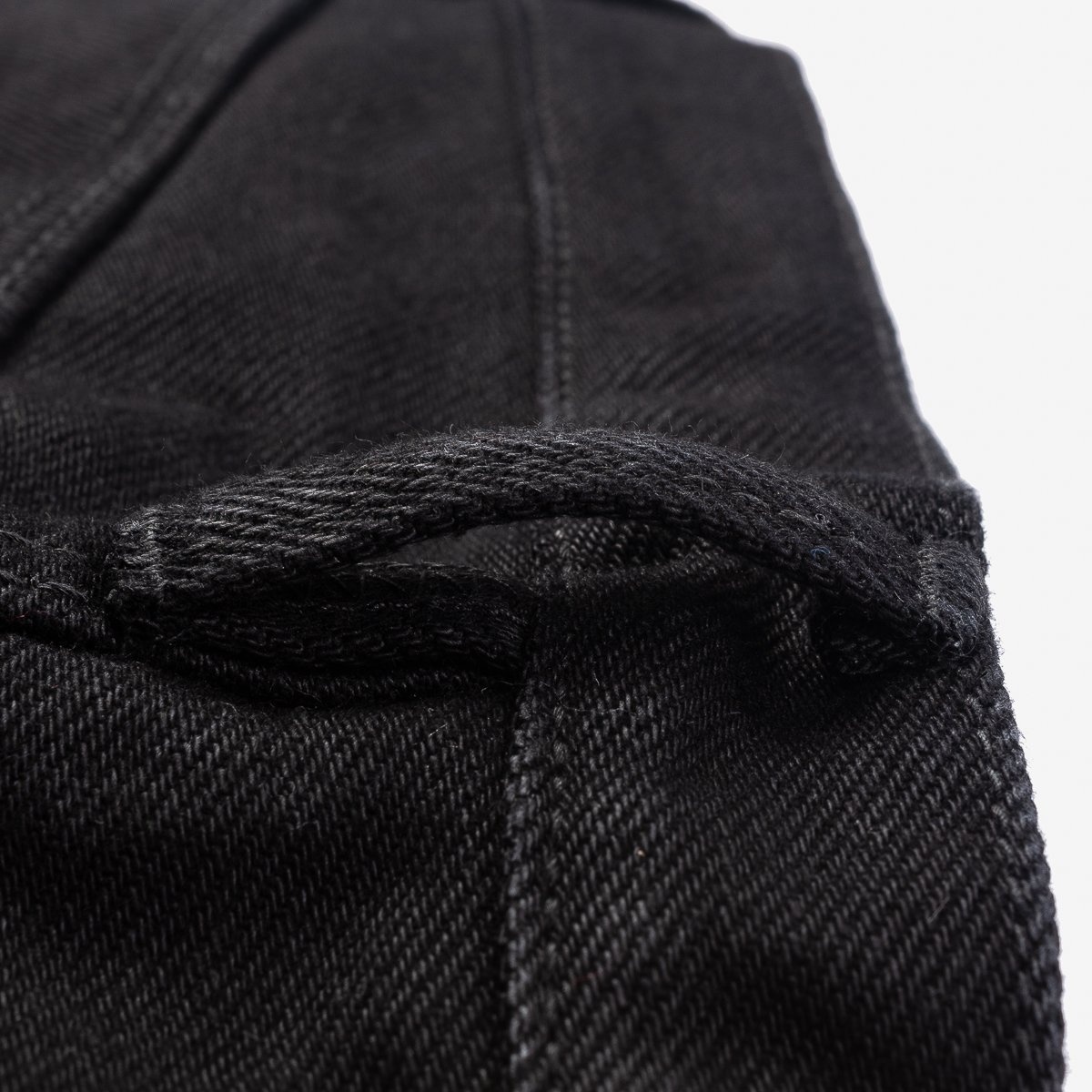 IH-634S-SBG 21oz Selvedge Denim Straight Cut Jeans -  Superblack (Fades To Grey) - 14