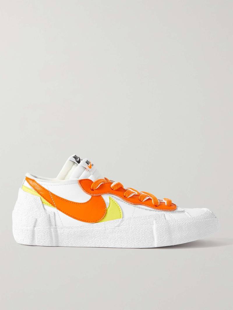 + Sacai Blazer Low Colour-Block Leather Sneakers - 1