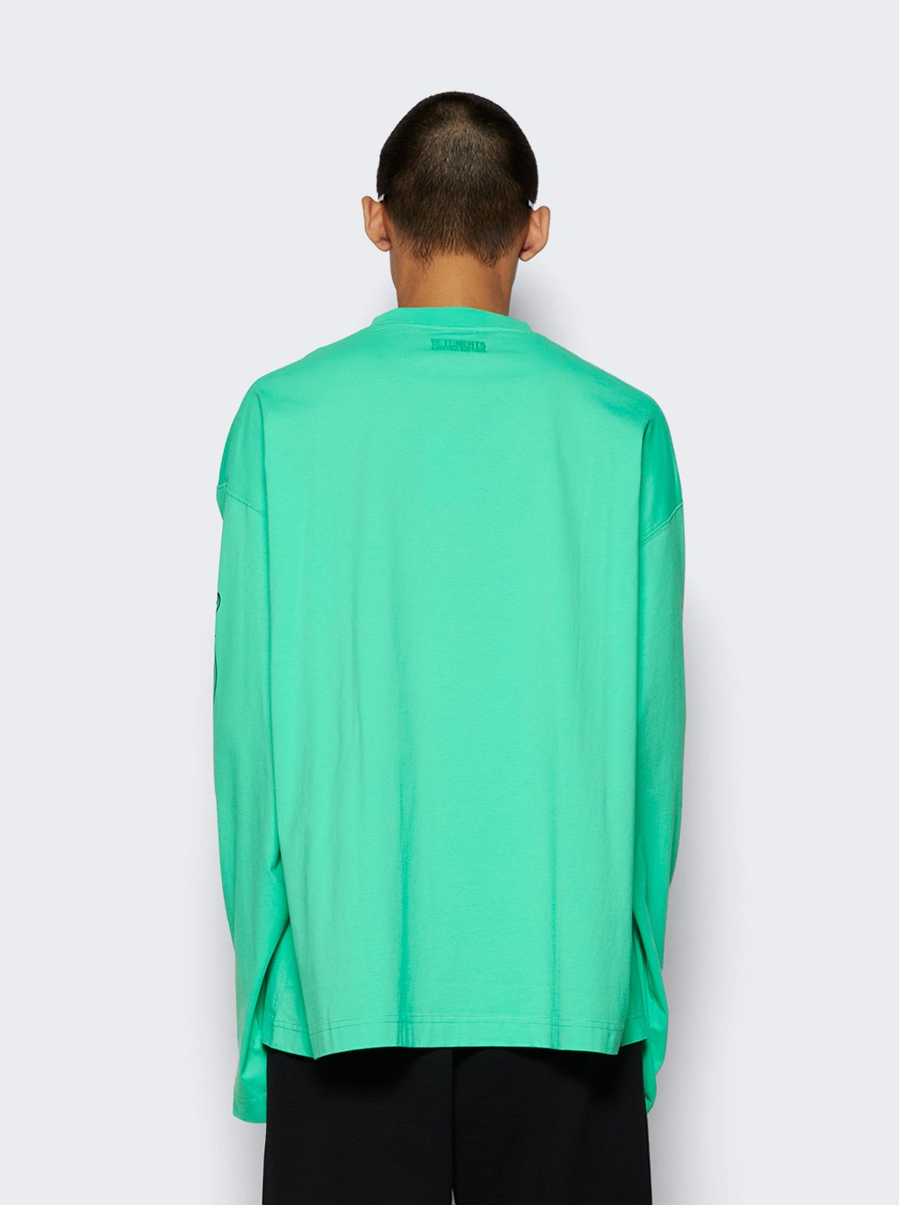 Printed Metal Longsleeve Tee Neon Green - 5