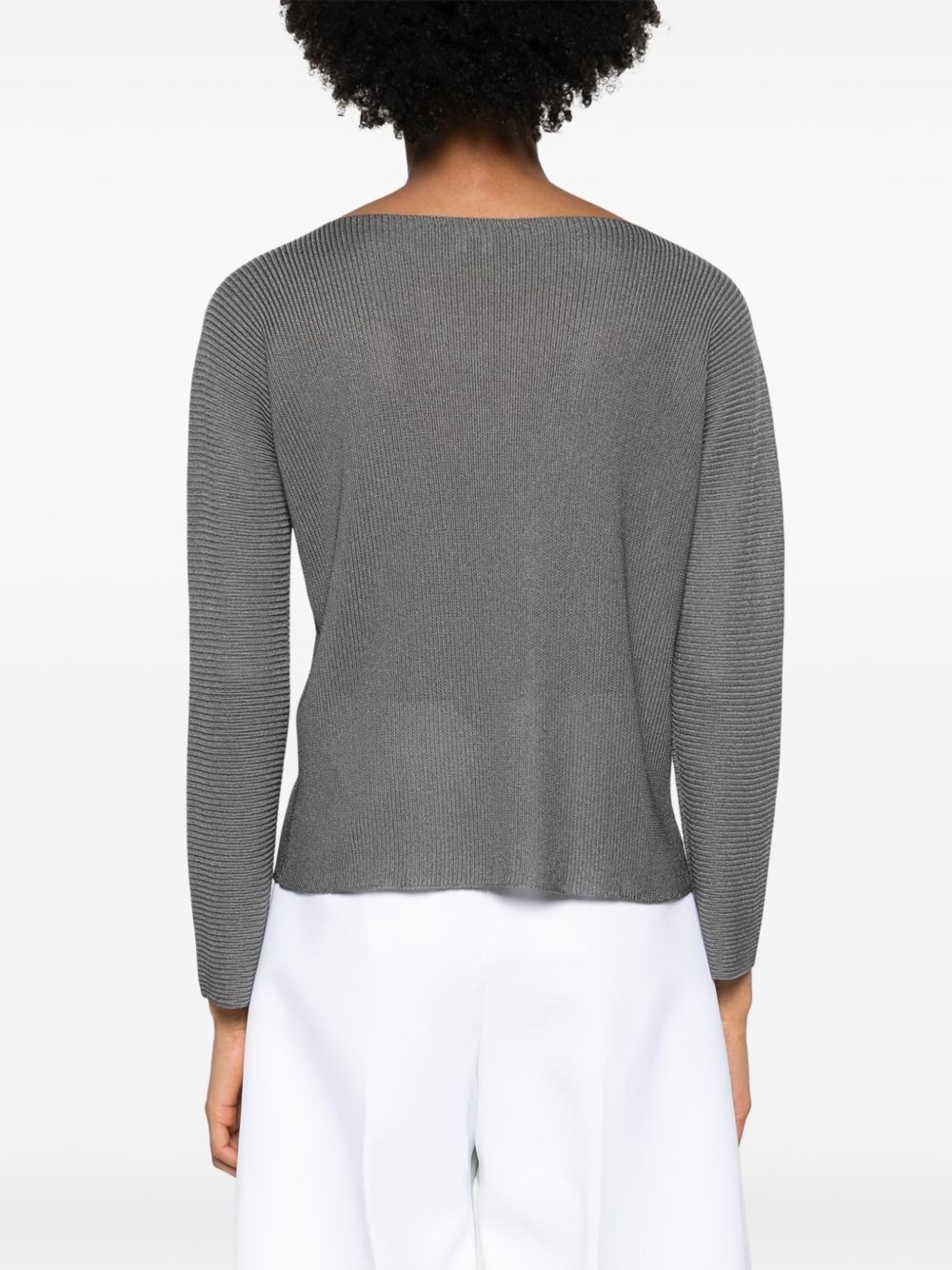 boat-neck jumper - 4