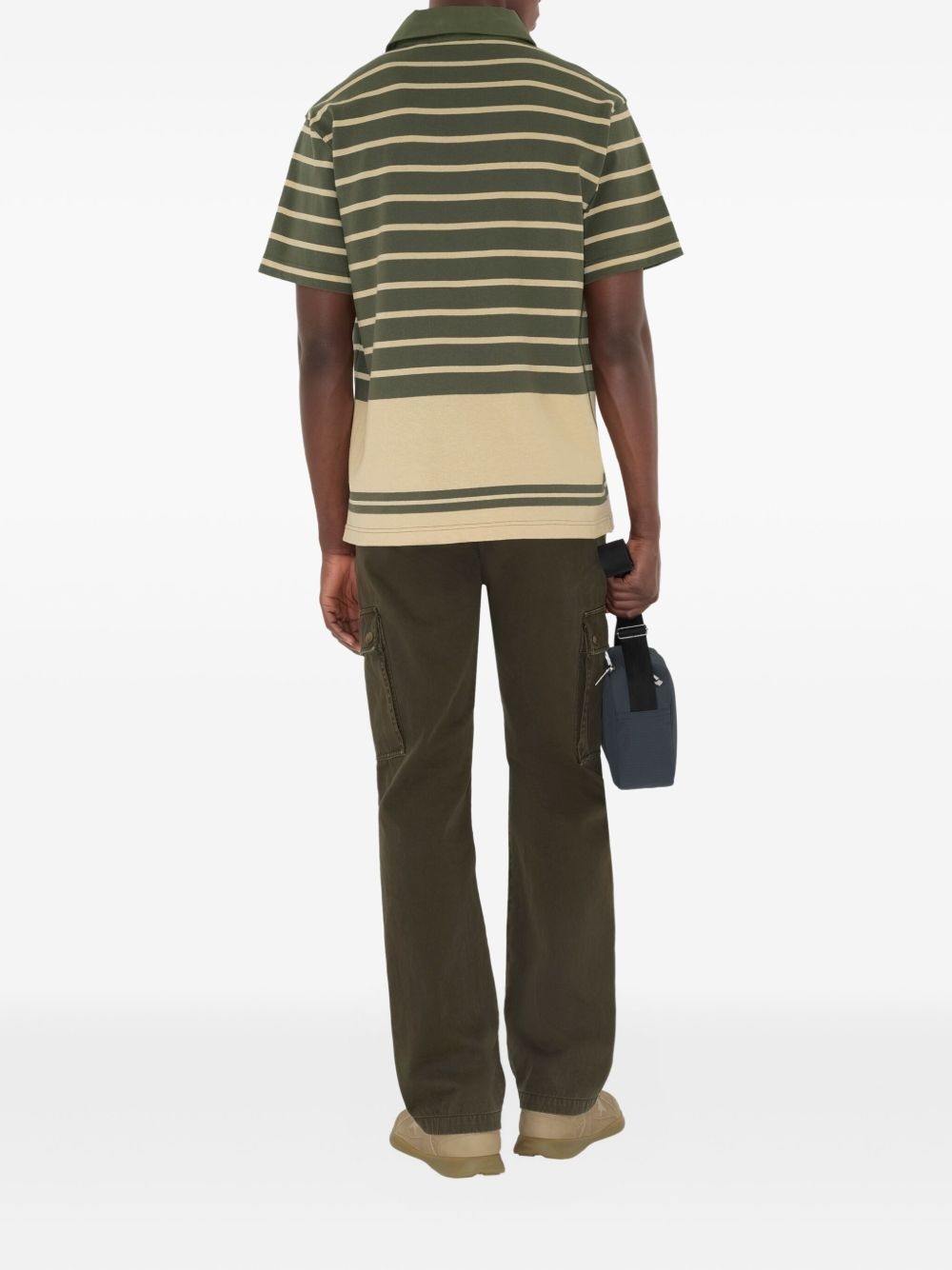 striped cotton polo shirt - 4