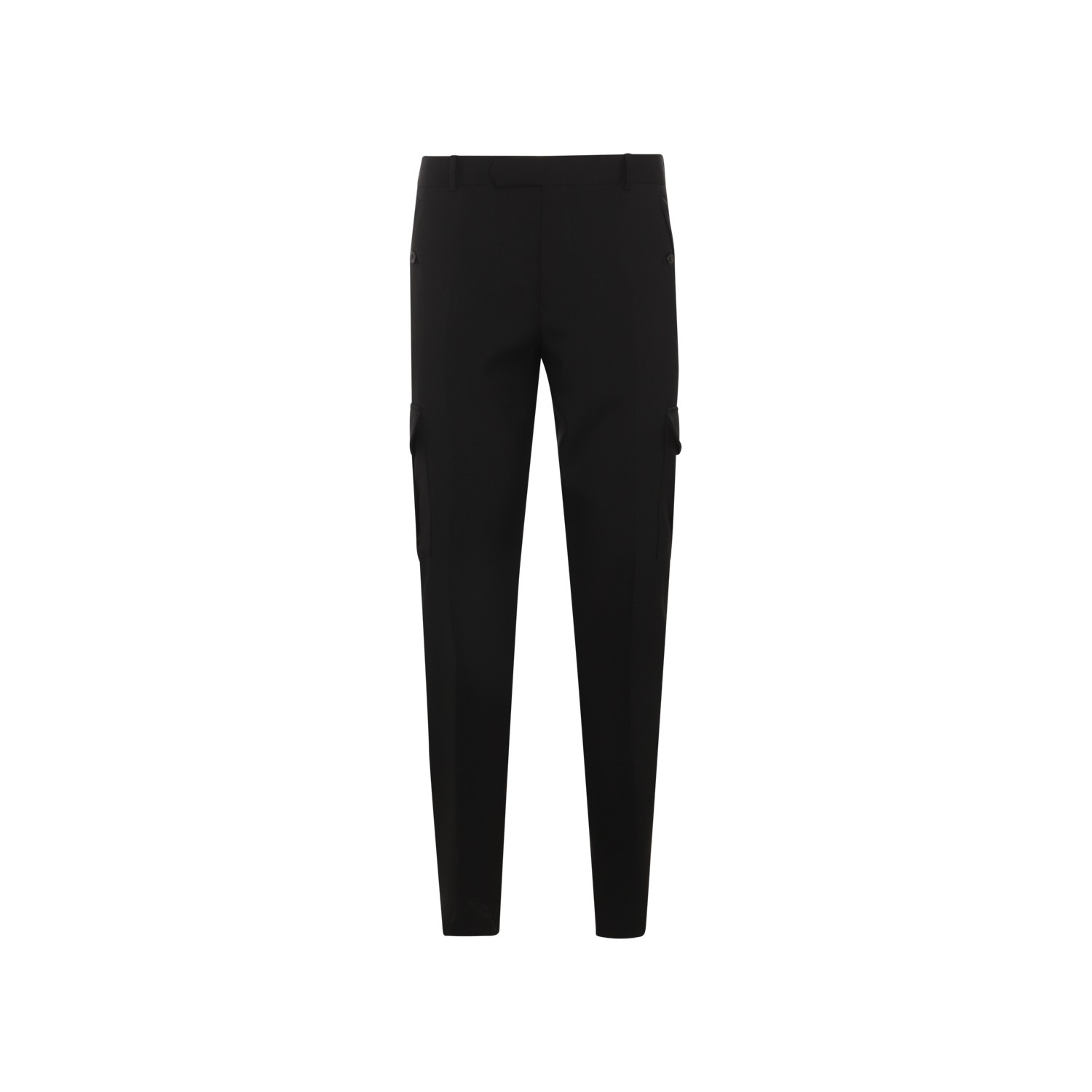 BLACK COTTON PANTS - 1