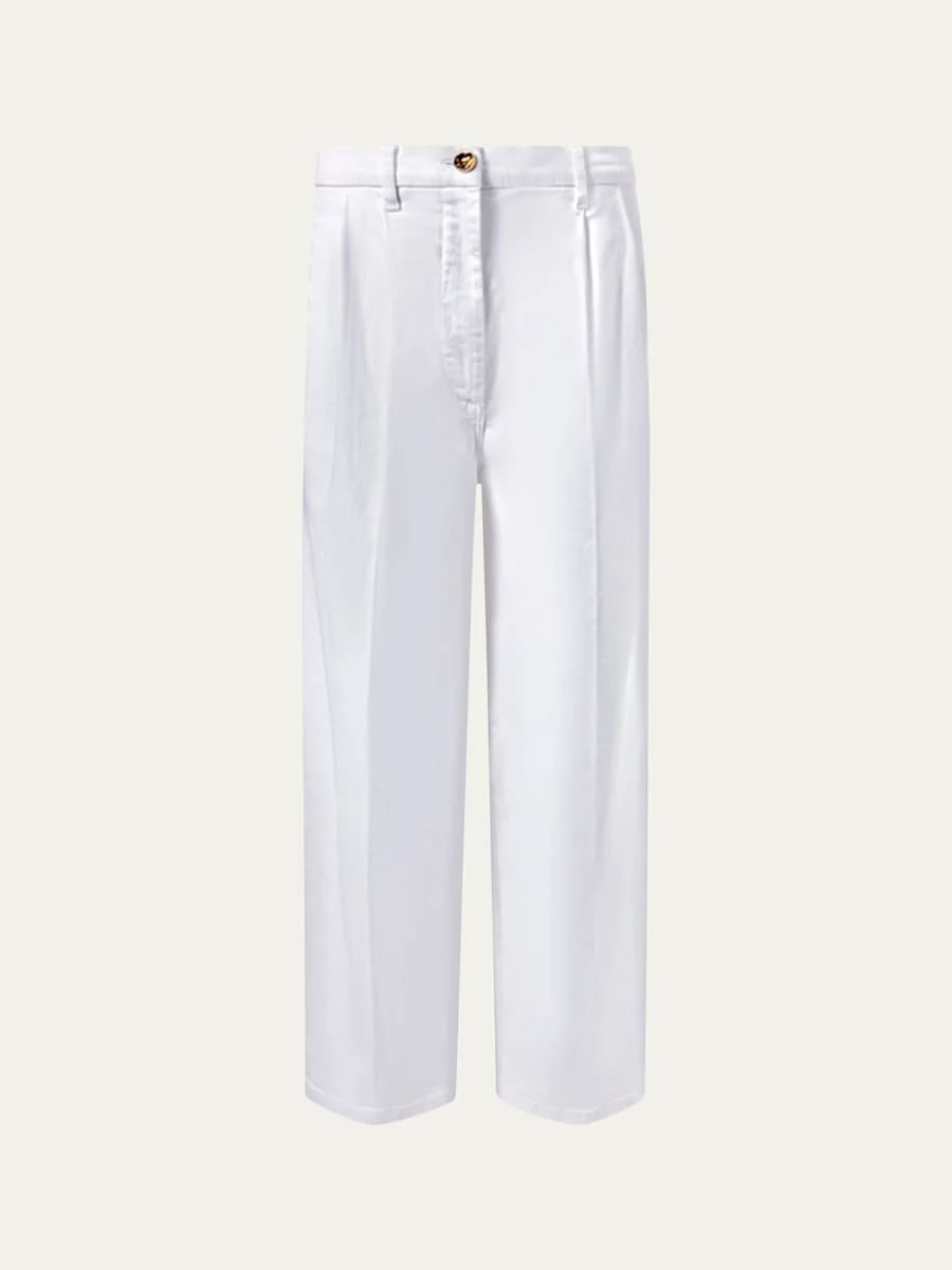 Dash Pleated Wide-Leg Jeans - 1