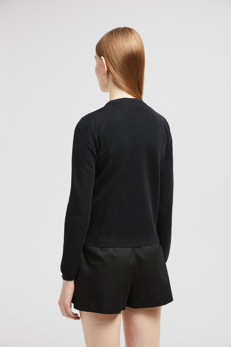Embroidered Logo Cotton Cardigan 5