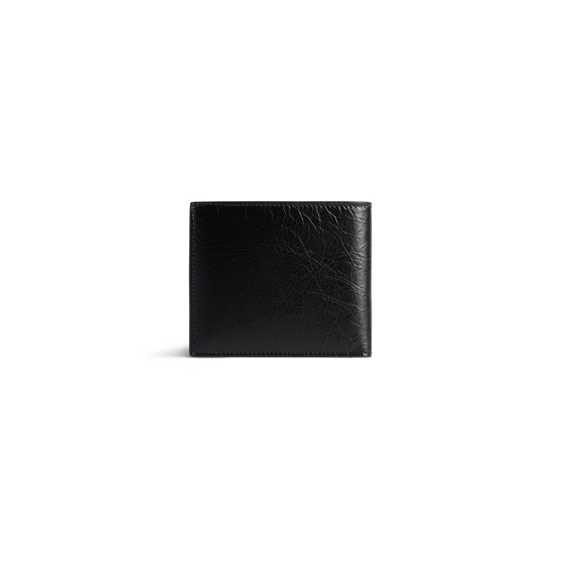 Cash Square Folded Wallet in Black - 3