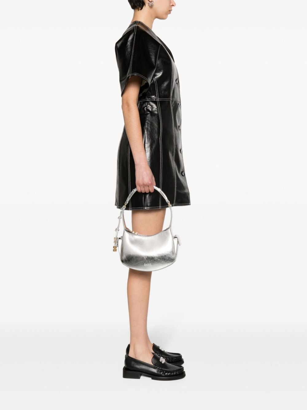 Swing metallic shoulder bag - 2