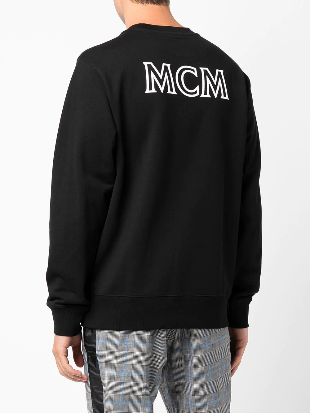 logo-print crew neck sweatshirt - 4