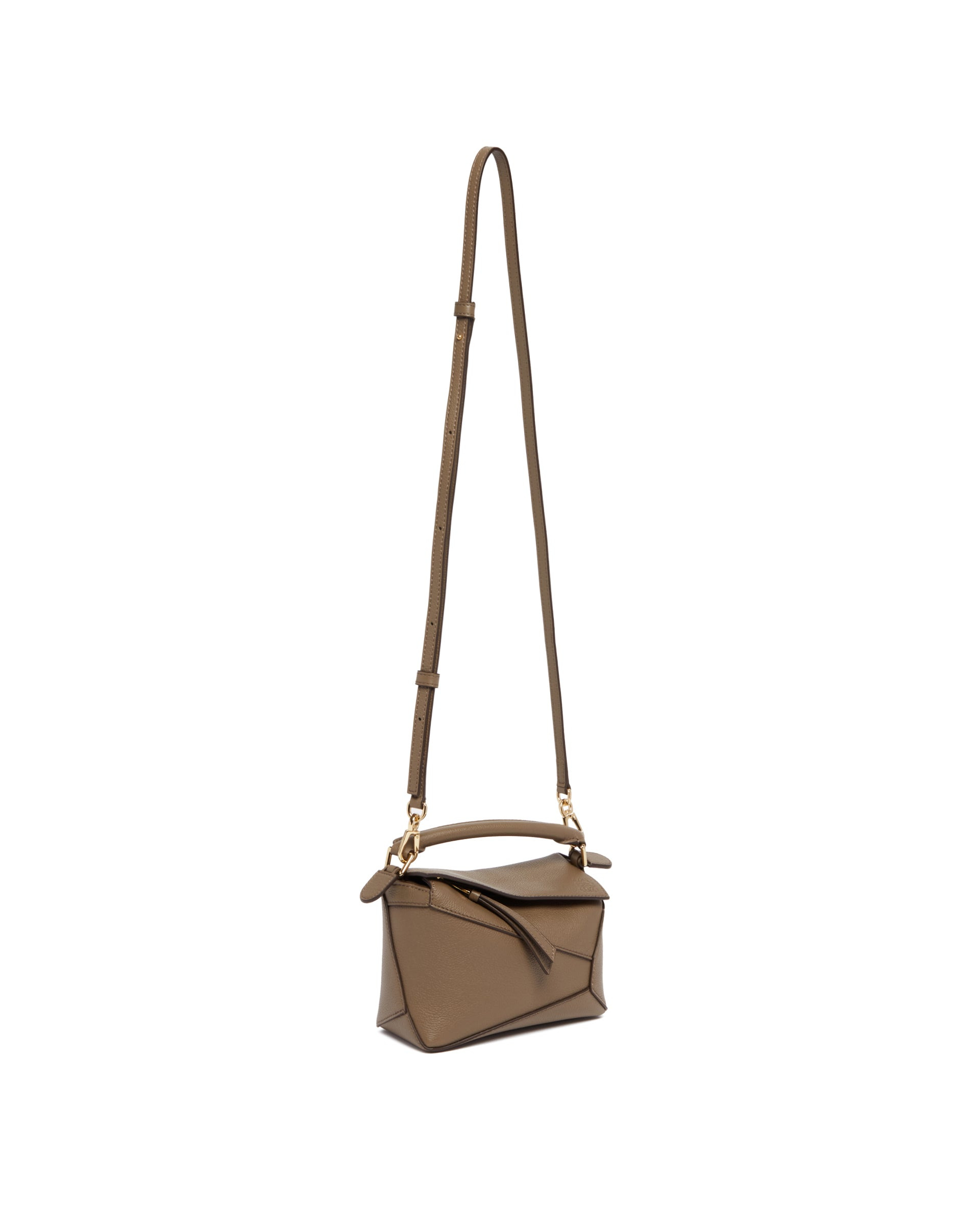 Brown Mini Puzzle Bag - 6