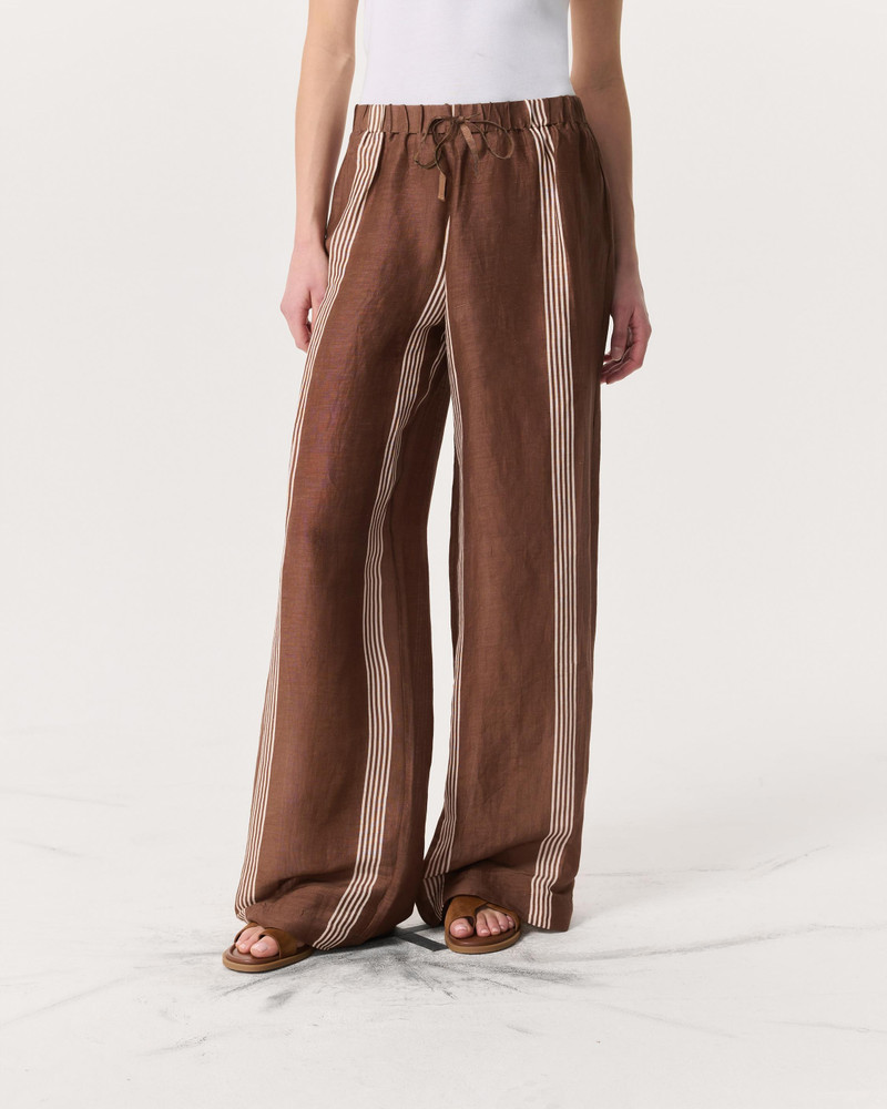 rag & bone Olivia Striped Linen-Silk Pants outlook