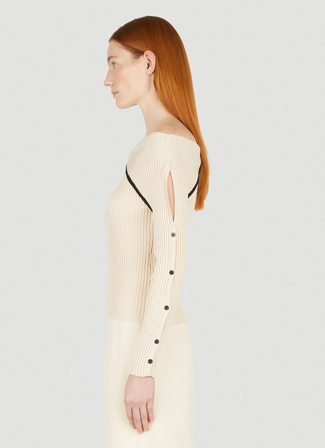 Reverse Ribbed Knit Top - 3