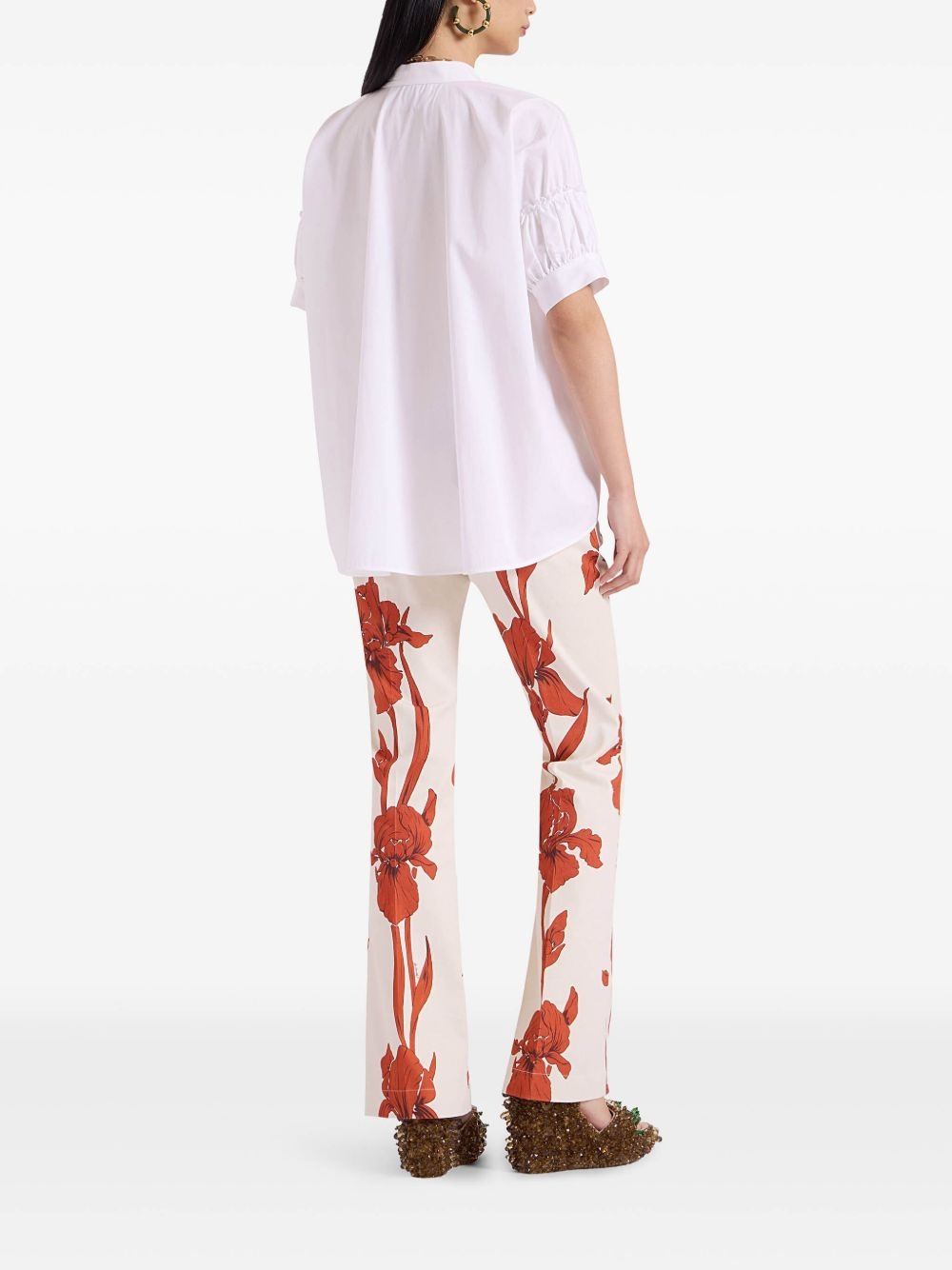 floral tailored trousers - 3