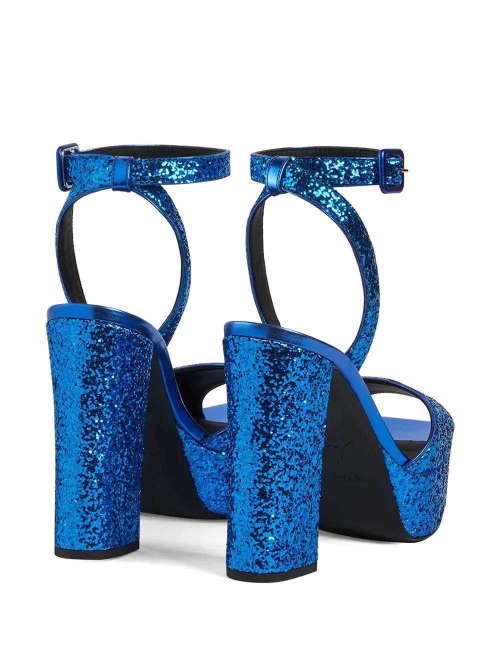 glitter platform sandals - 3