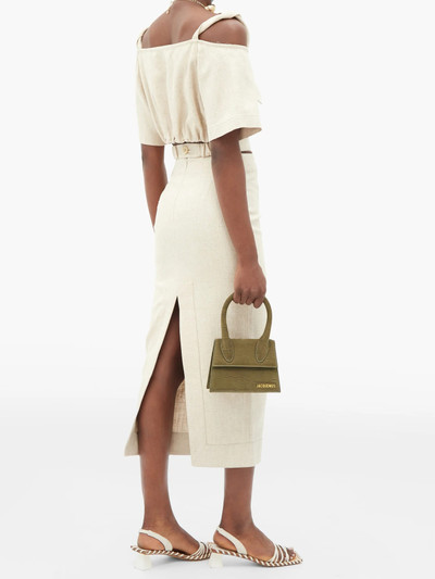 JACQUEMUS Chiquito crocodile-effect leather bag outlook