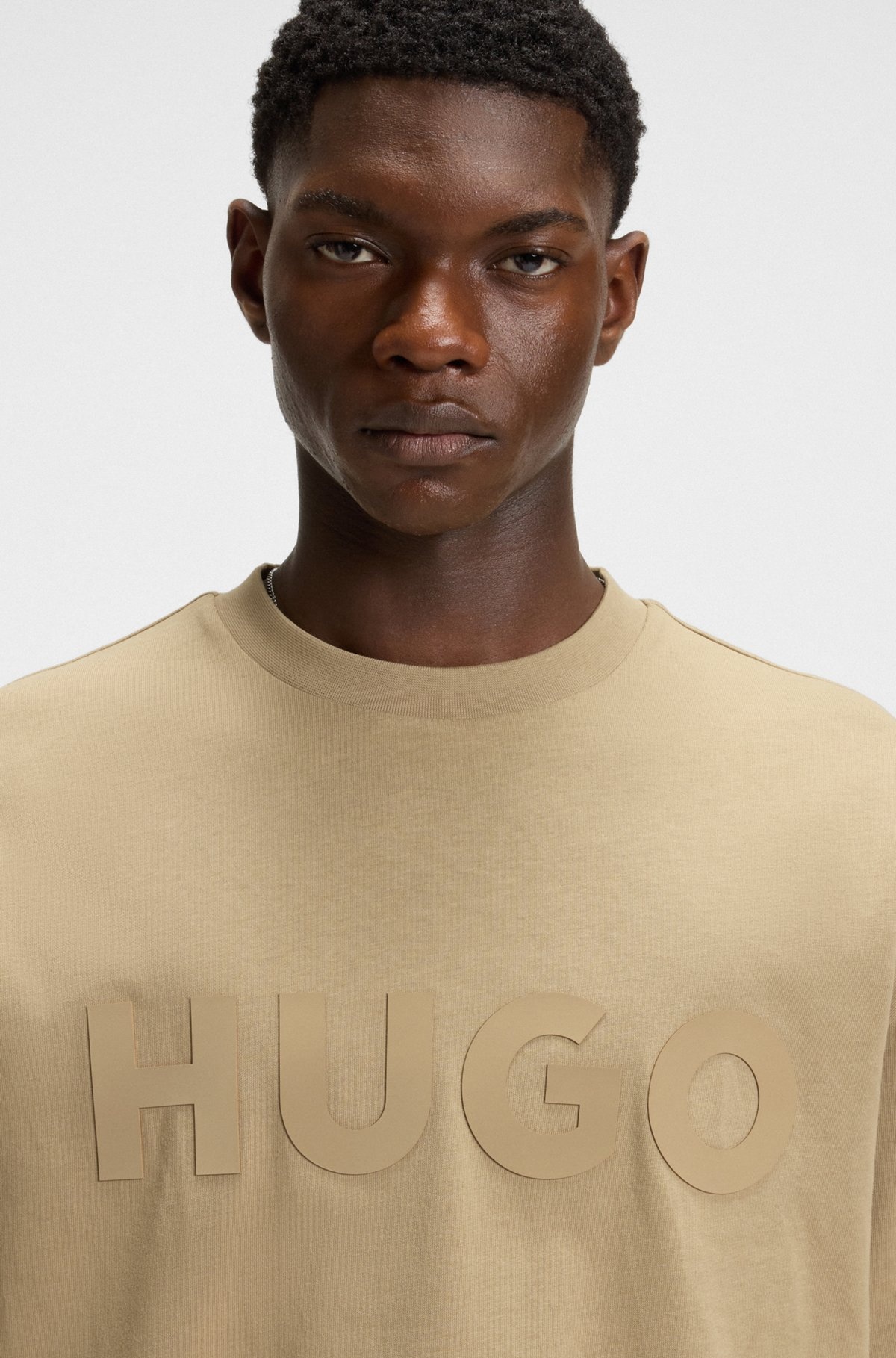 OVERSIZE-FIT T-SHIRT IN COTTON WITH DECORATIVE REFLECTIVE LOGO - 3