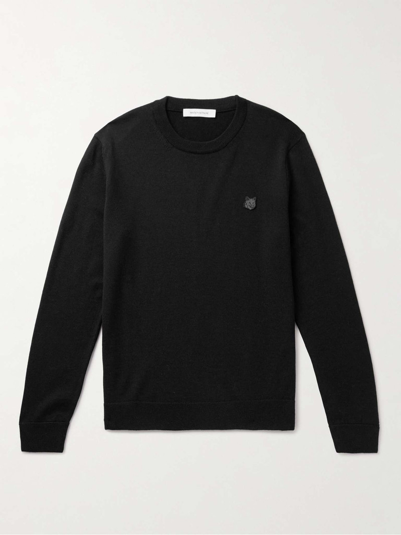 Logo-Appliquéd Wool Sweater 1