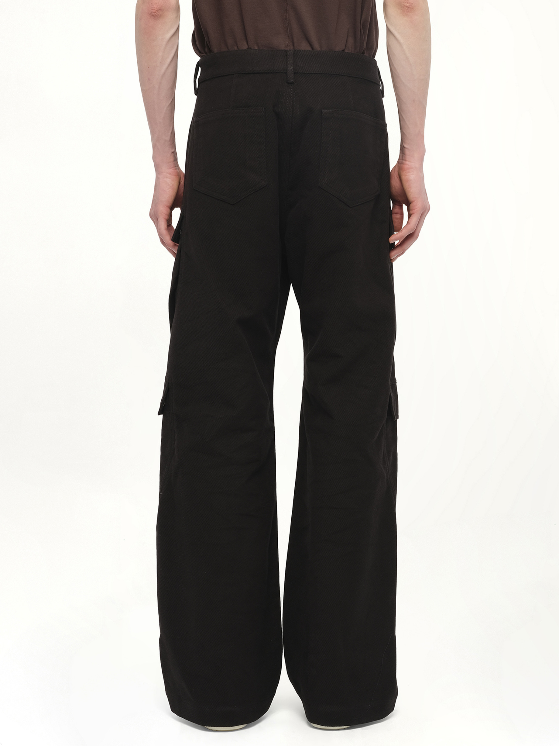 Double Cargo Jeans in Black - 7