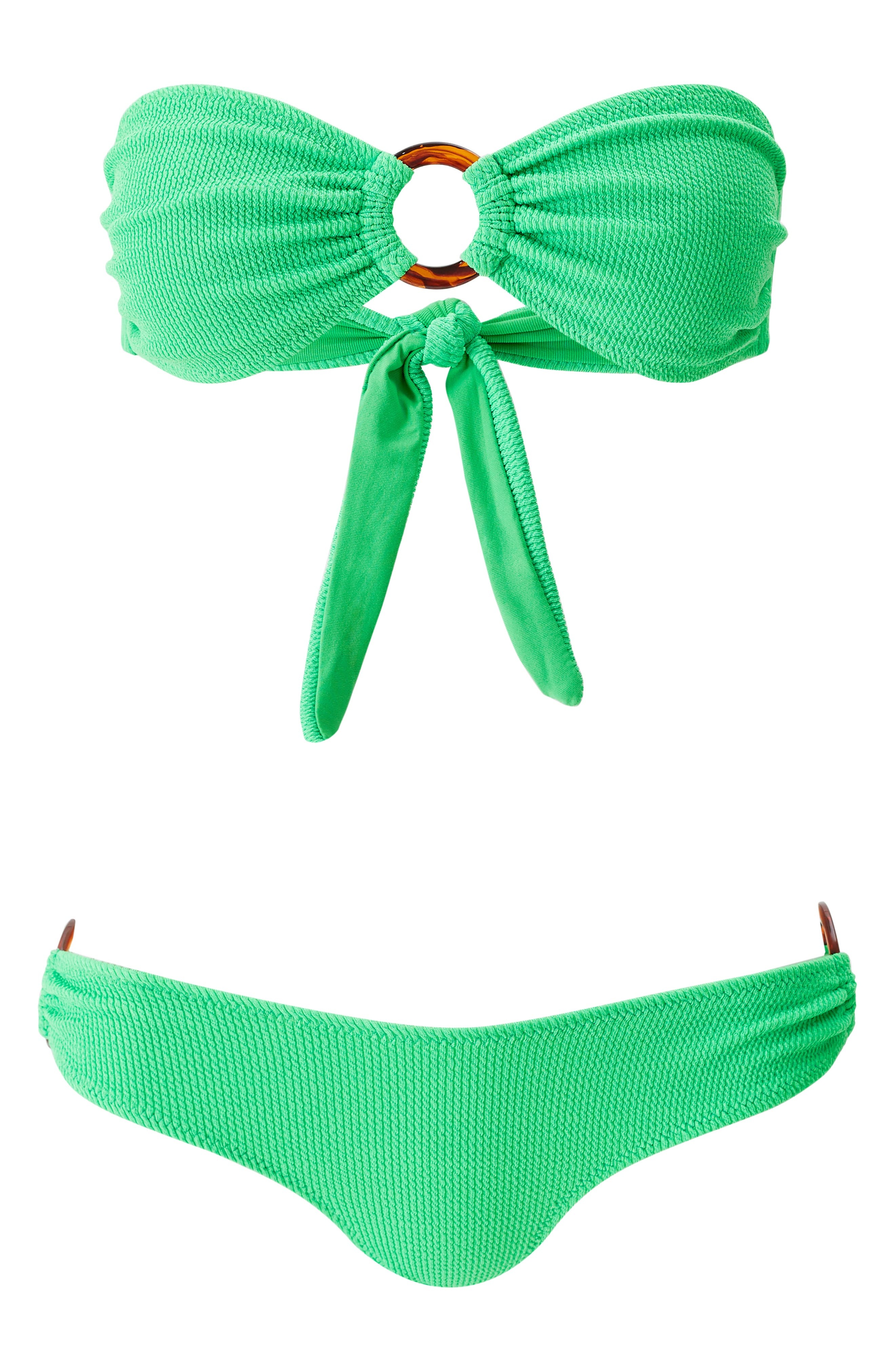 Melissa Odabash Belgium Ring Bikini Bottoms in Green Ridges at Nordstrom - 4