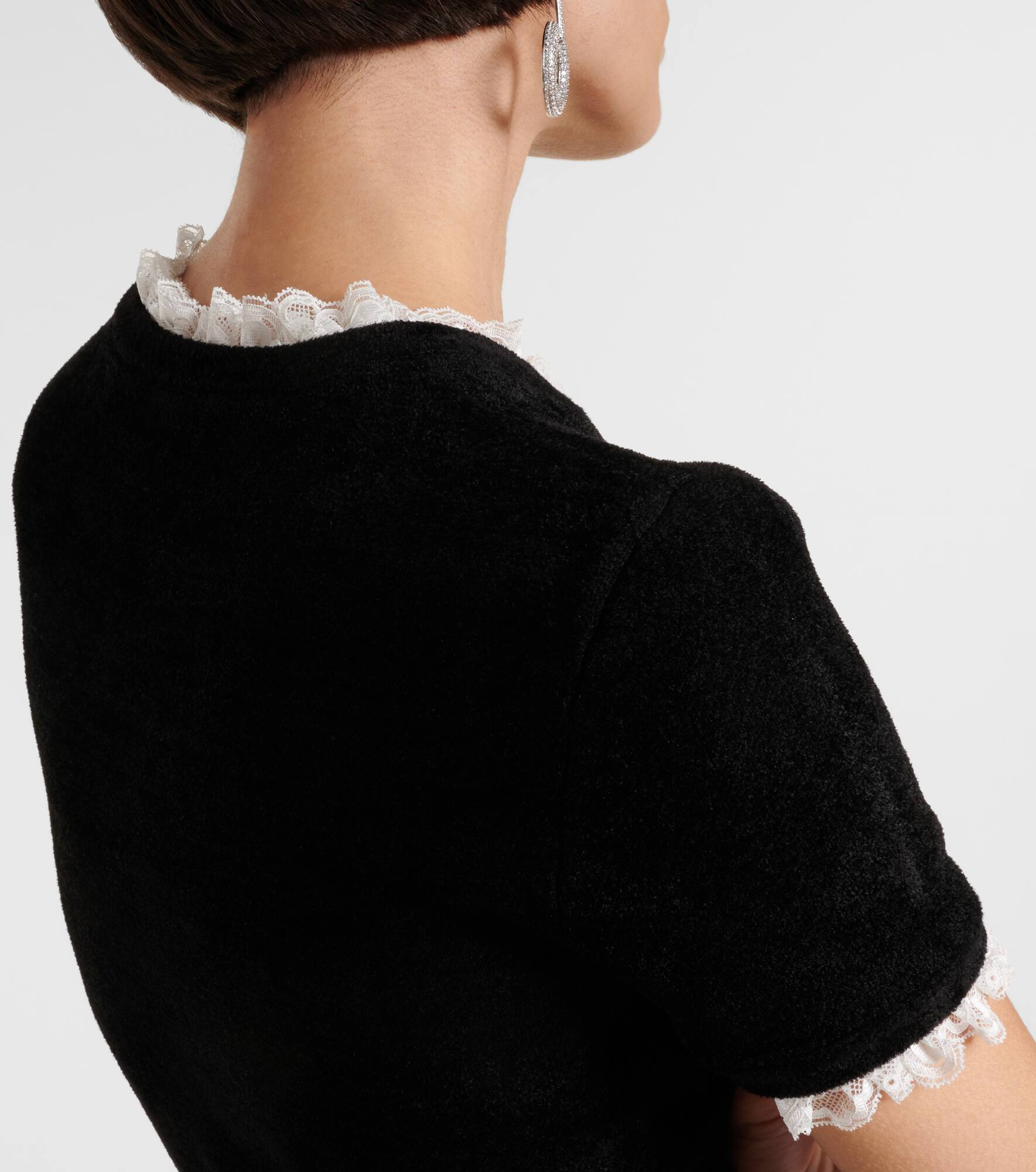 Crystal-embellished chenille midi dress - 6