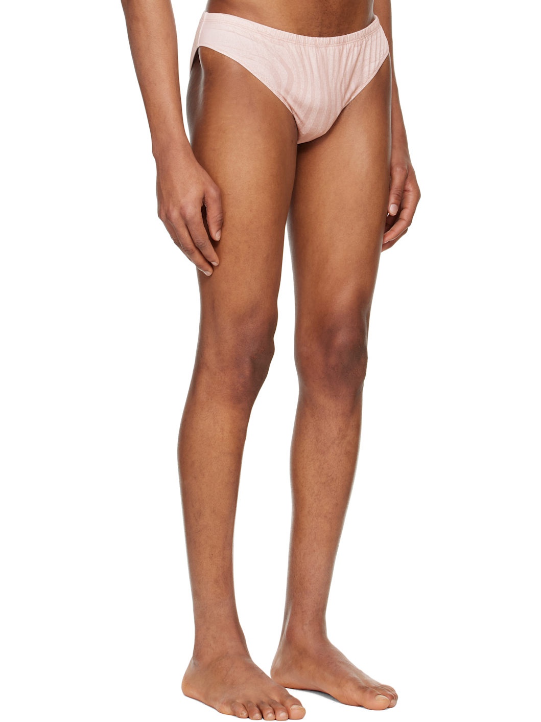 Pink 'The Spirale' Swim Briefs - 2