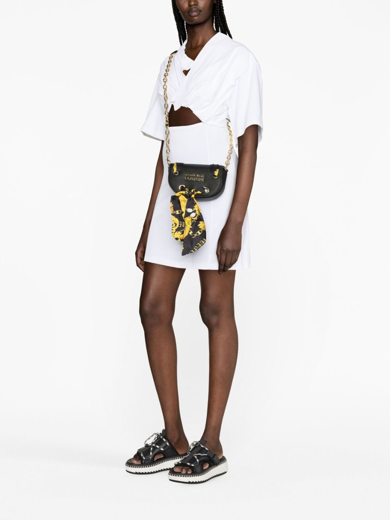 VERSACE JEANS COUTURE Barocco-print scarf shoulder bag outlook