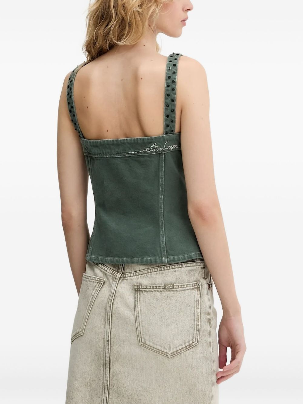 embellished button top - 2