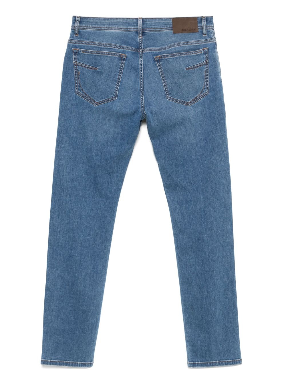 logo-embroidered jeans - 2