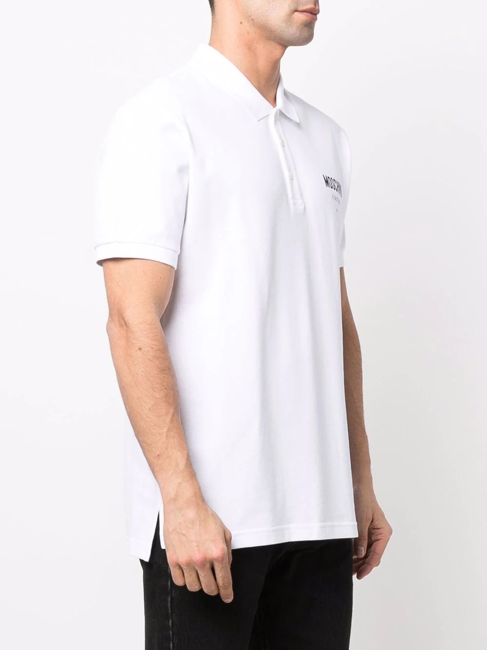 logo-print polo shirt - 3