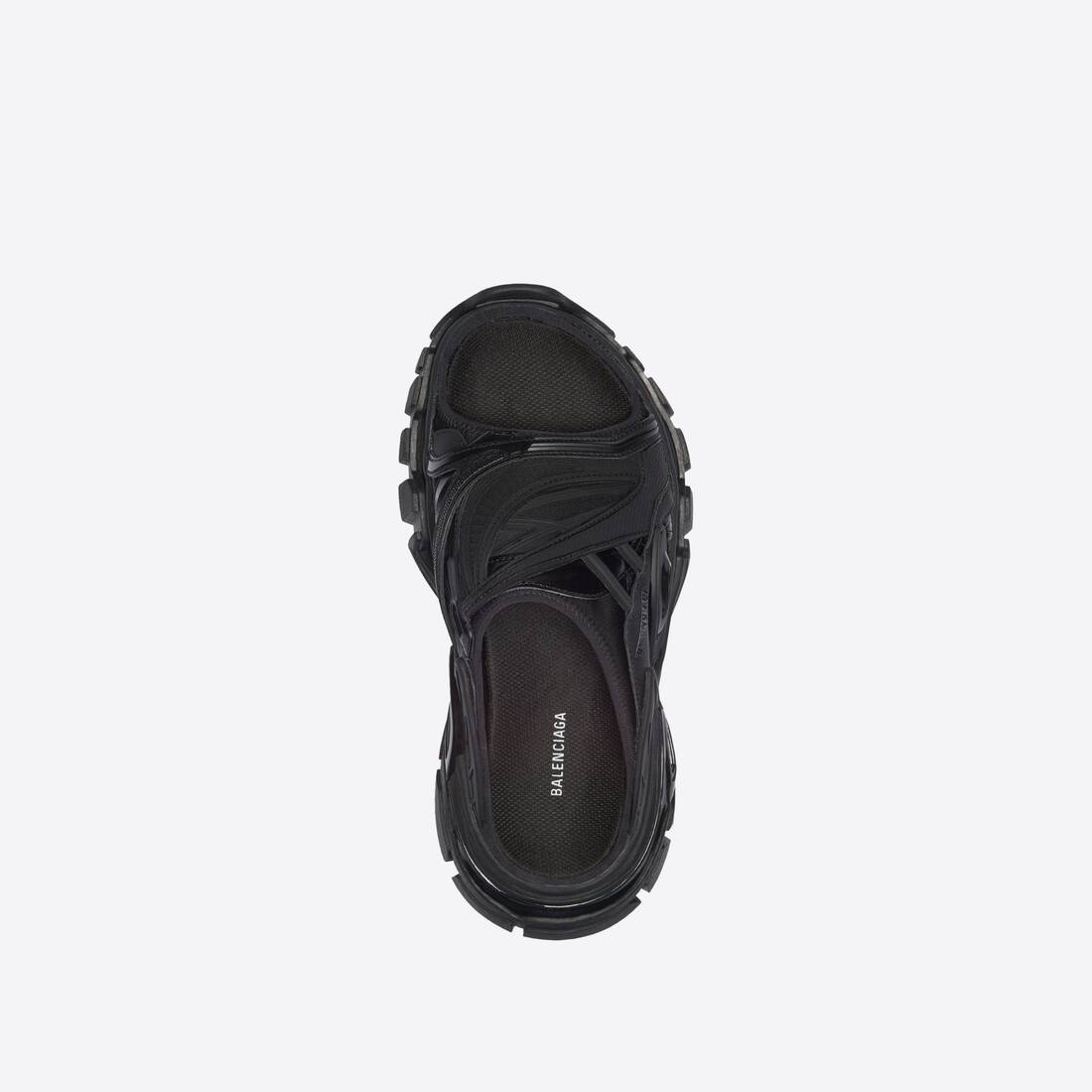 Women's Track Slide Sandal in Black - 4