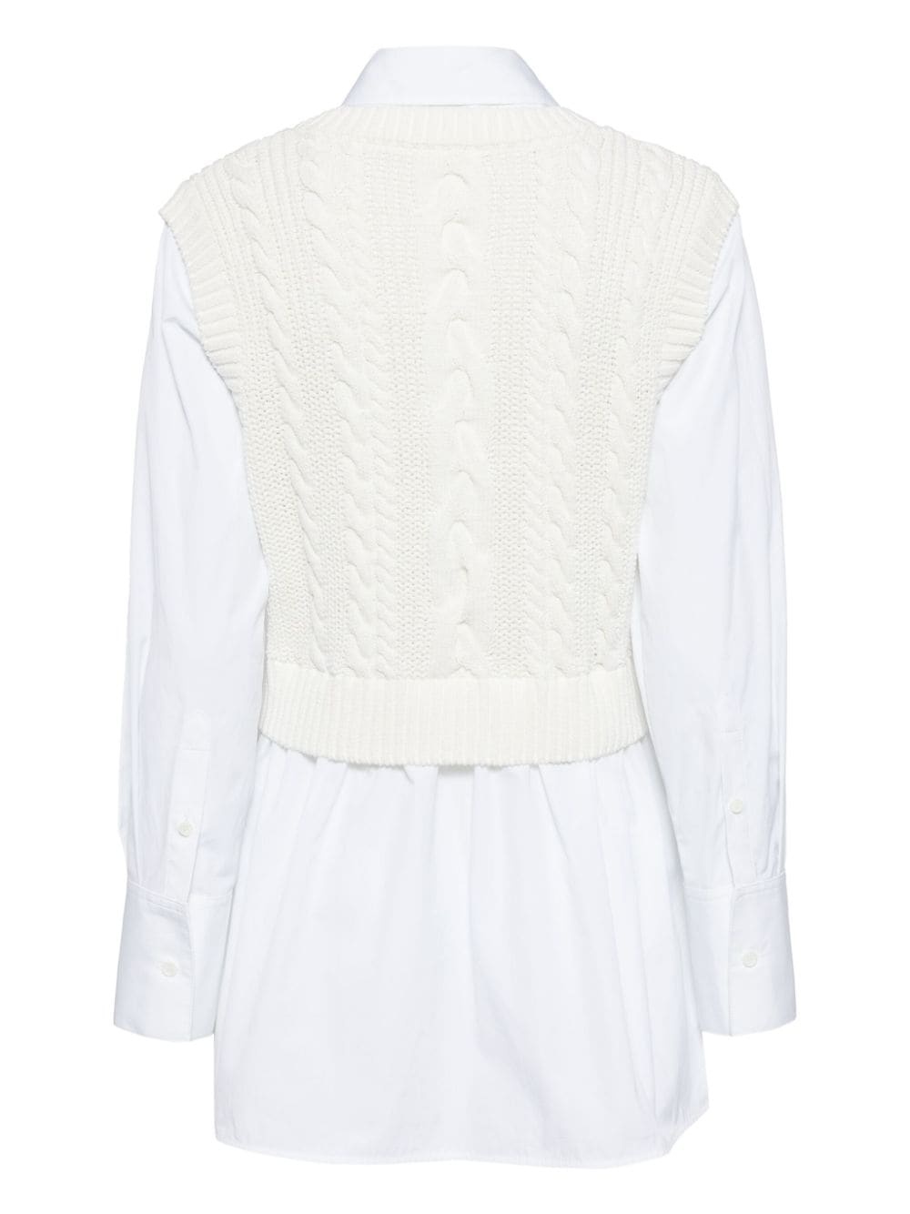 layered long-sleeve shirt - 2