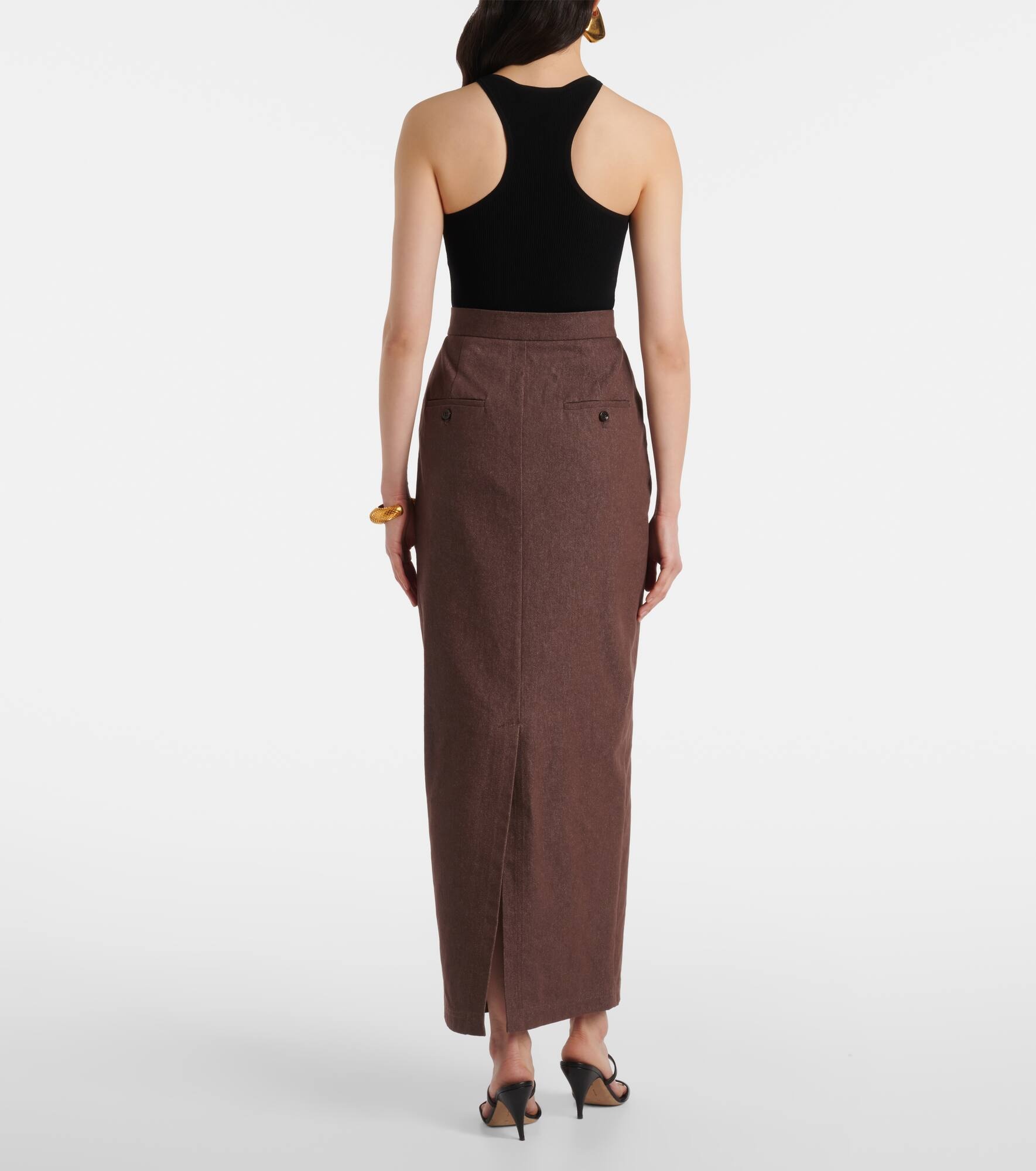 Pianosa cotton maxi skirt - 3
