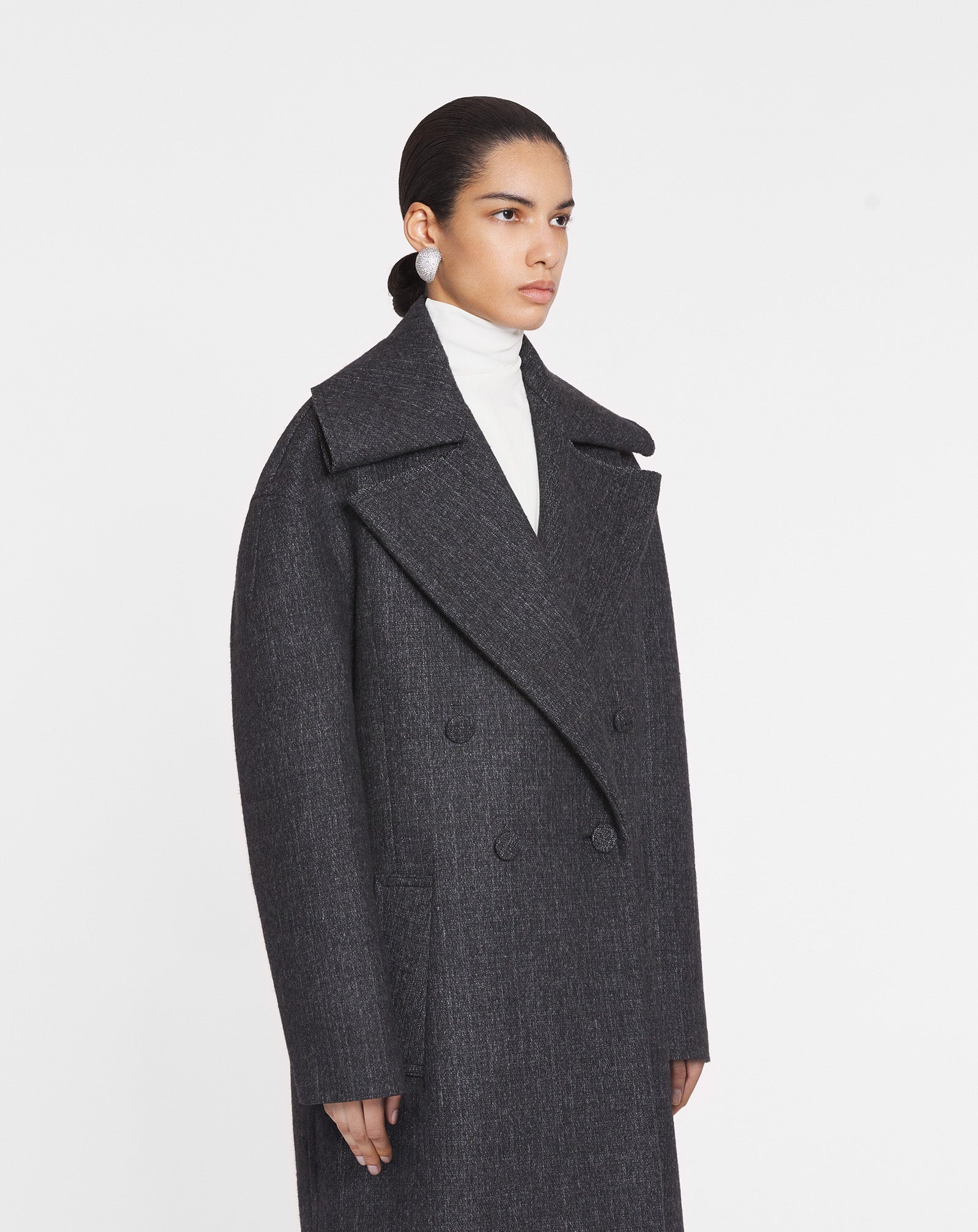LOOSE-FIT TWO-TONE COAT - 3