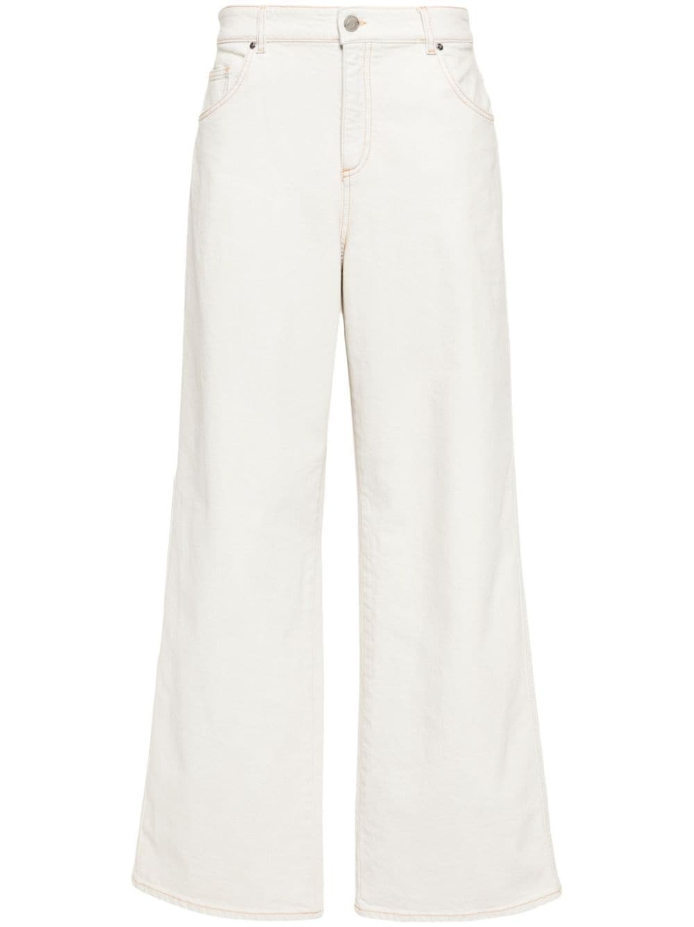 bleach-wash boyfriend jeans - 1