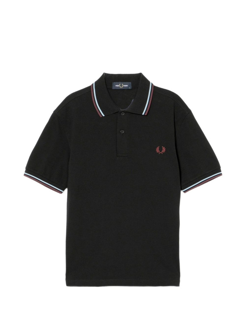 laurel-wreath short-sleeve polo shirt 1