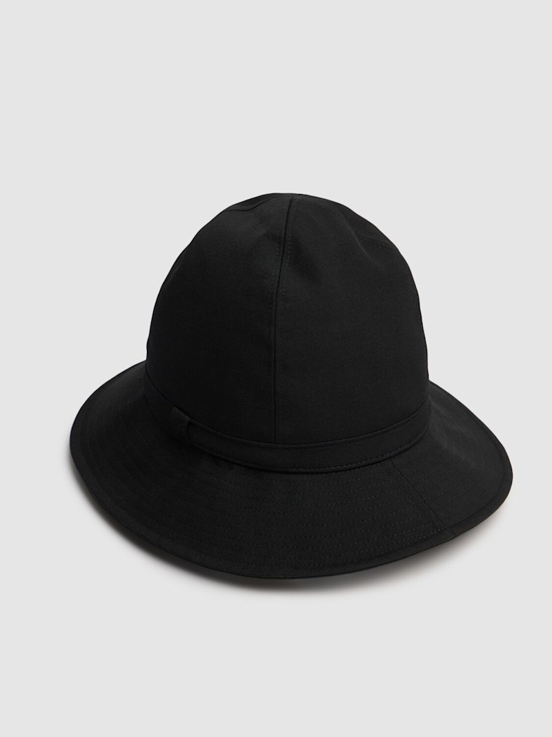 Fedora wrinkled wool gabardine hat - 3