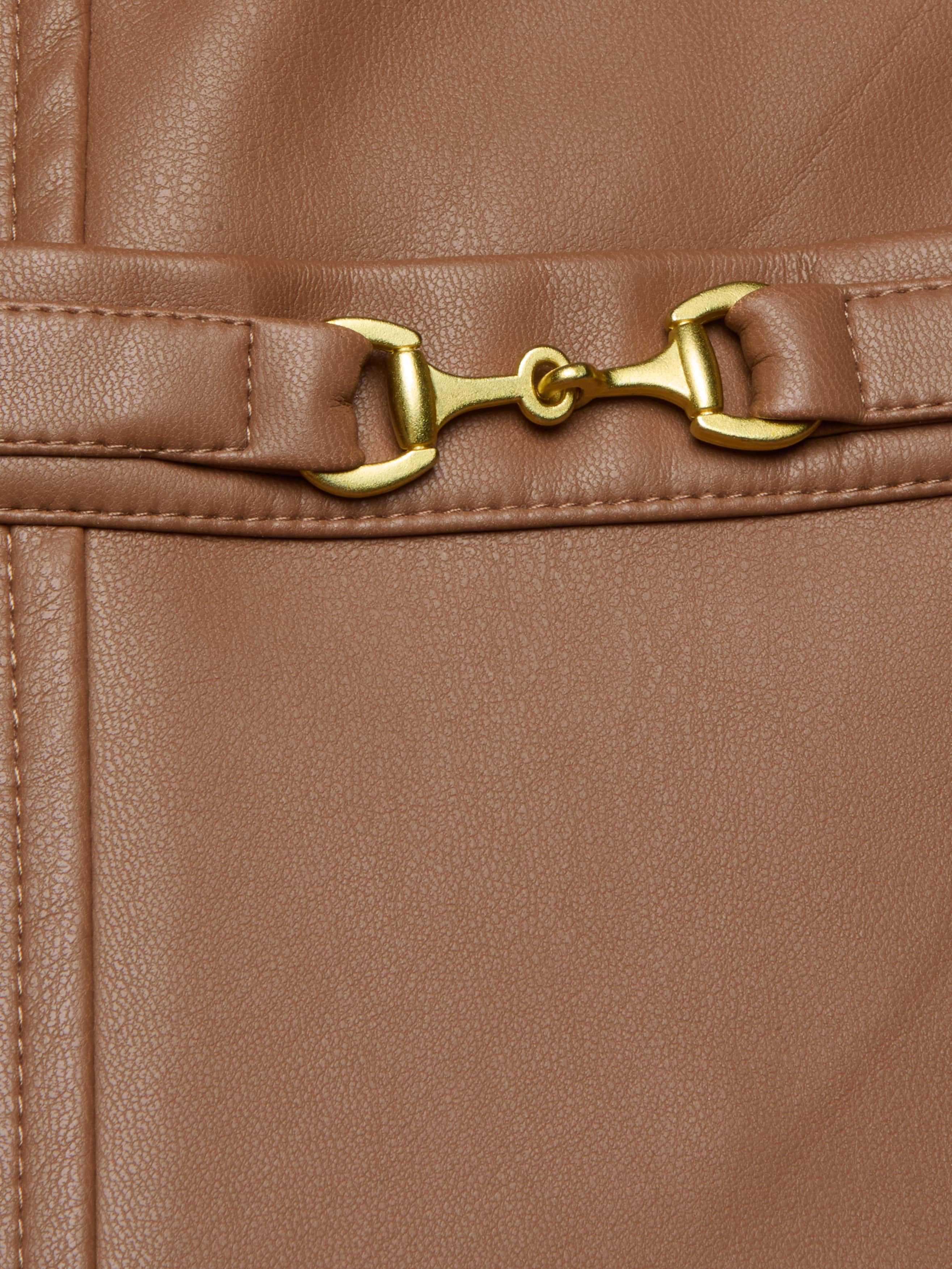Yvette Vegan Leather Mini Skirt - 6