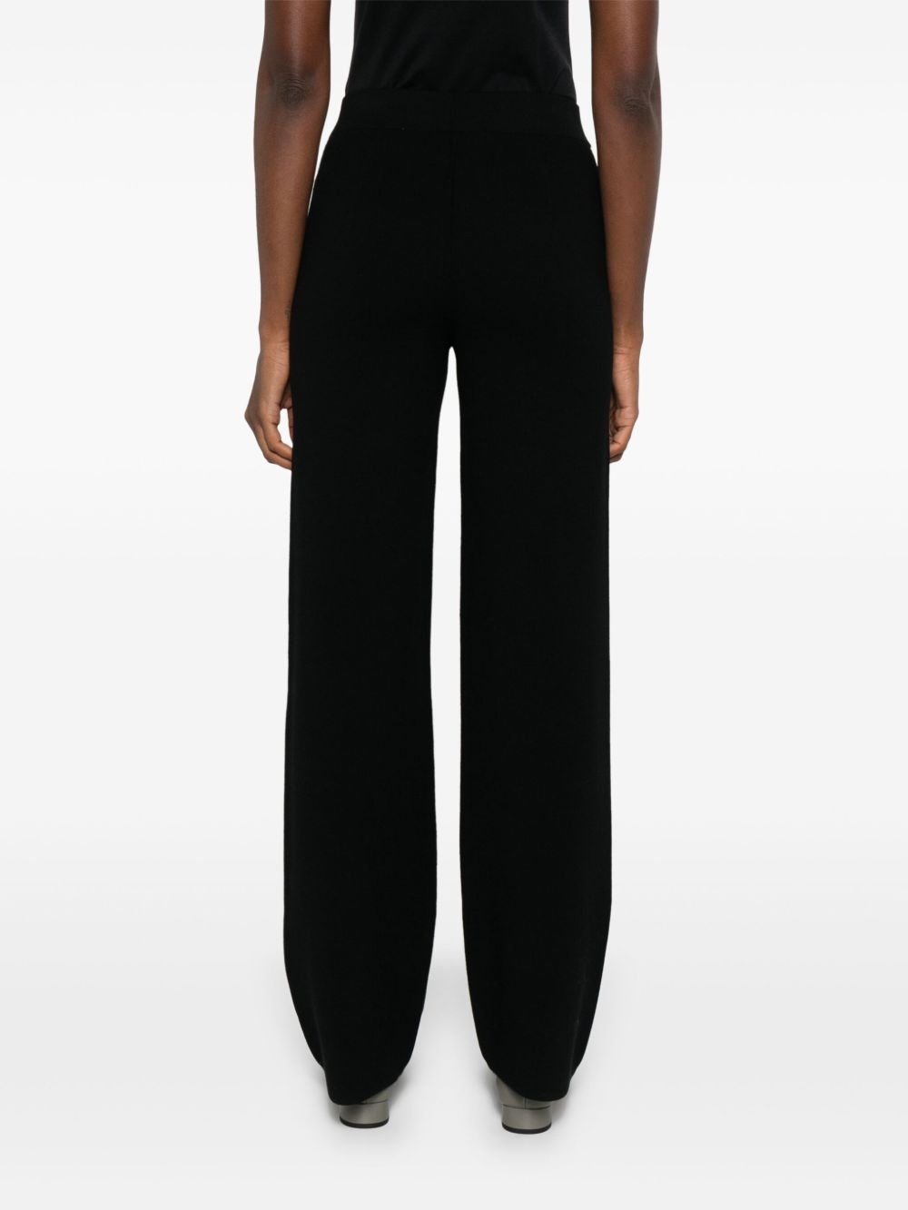 elasticated-waist palazzo trousers - 4