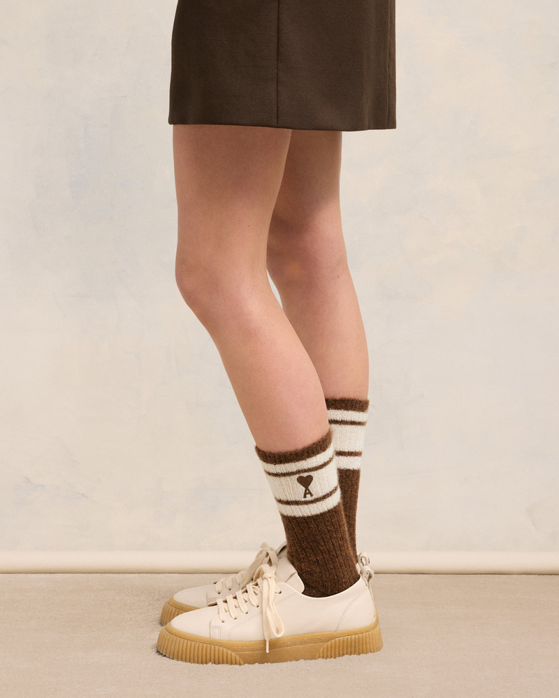 AMI Paris STRIPED MOHAIR SOCKS outlook