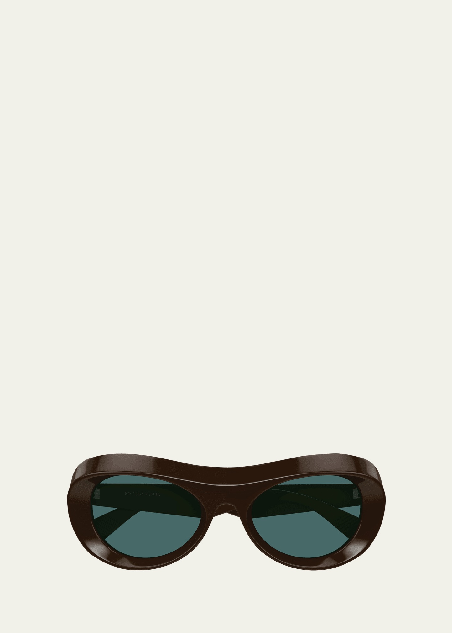 Beveled Acetate Oval Sunglasses - 1