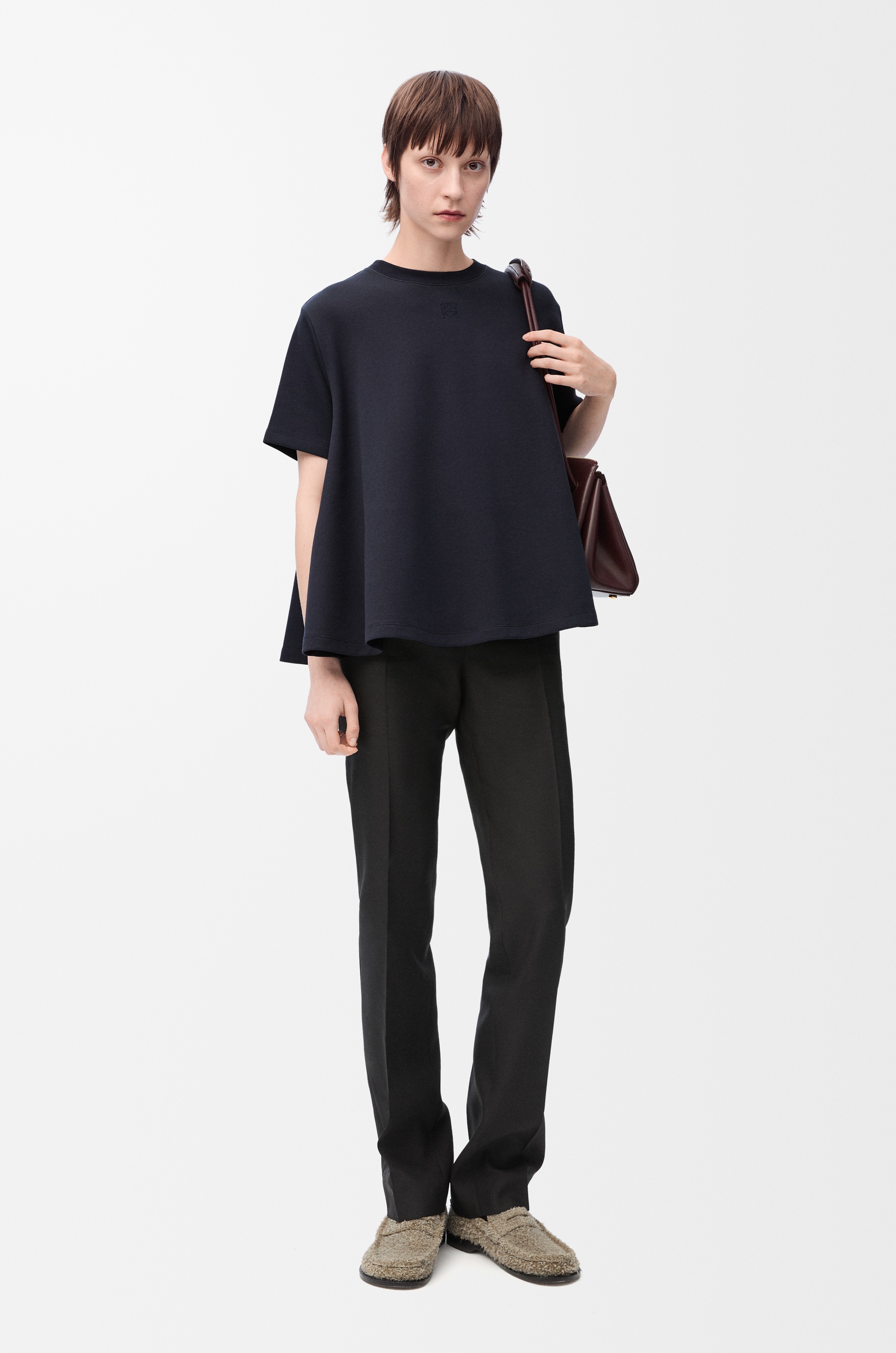 Trapeze top in cotton blend - 2