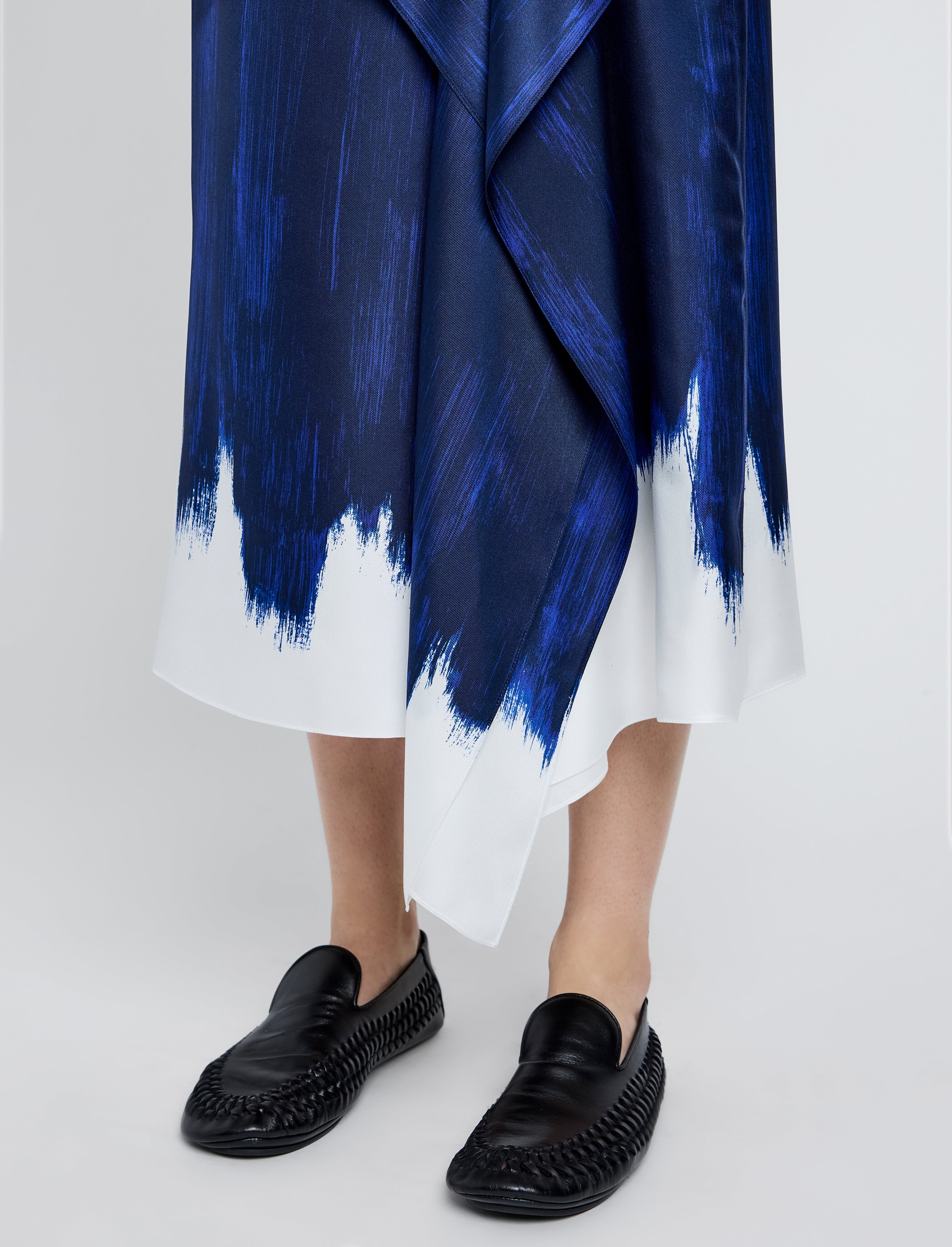 Amery Skirt in Double Printed Silk Twill - 5