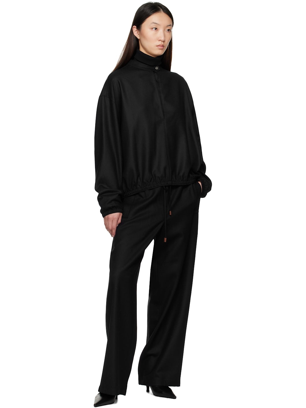 Navy Layered Neck Sweater - 4