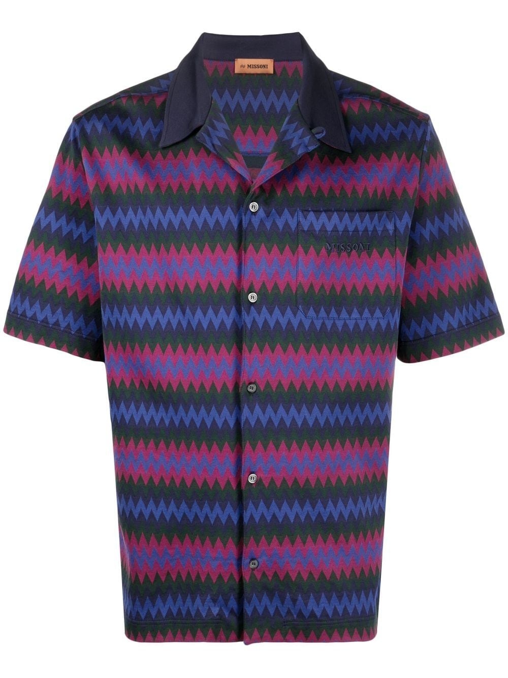 zig-zag woven shirt - 1