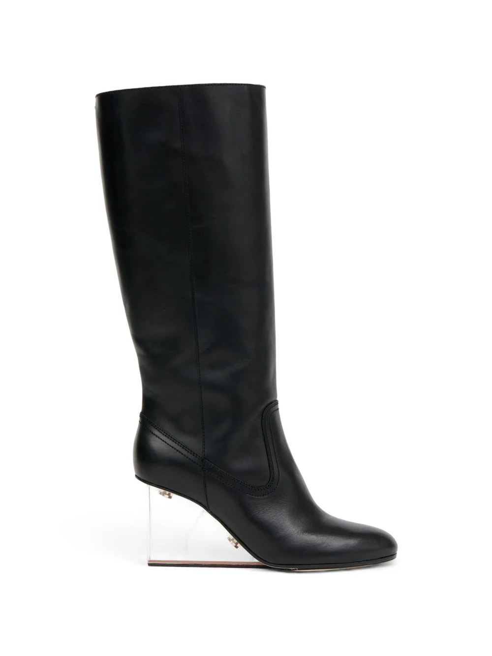80mm leather knee-high boots - 1