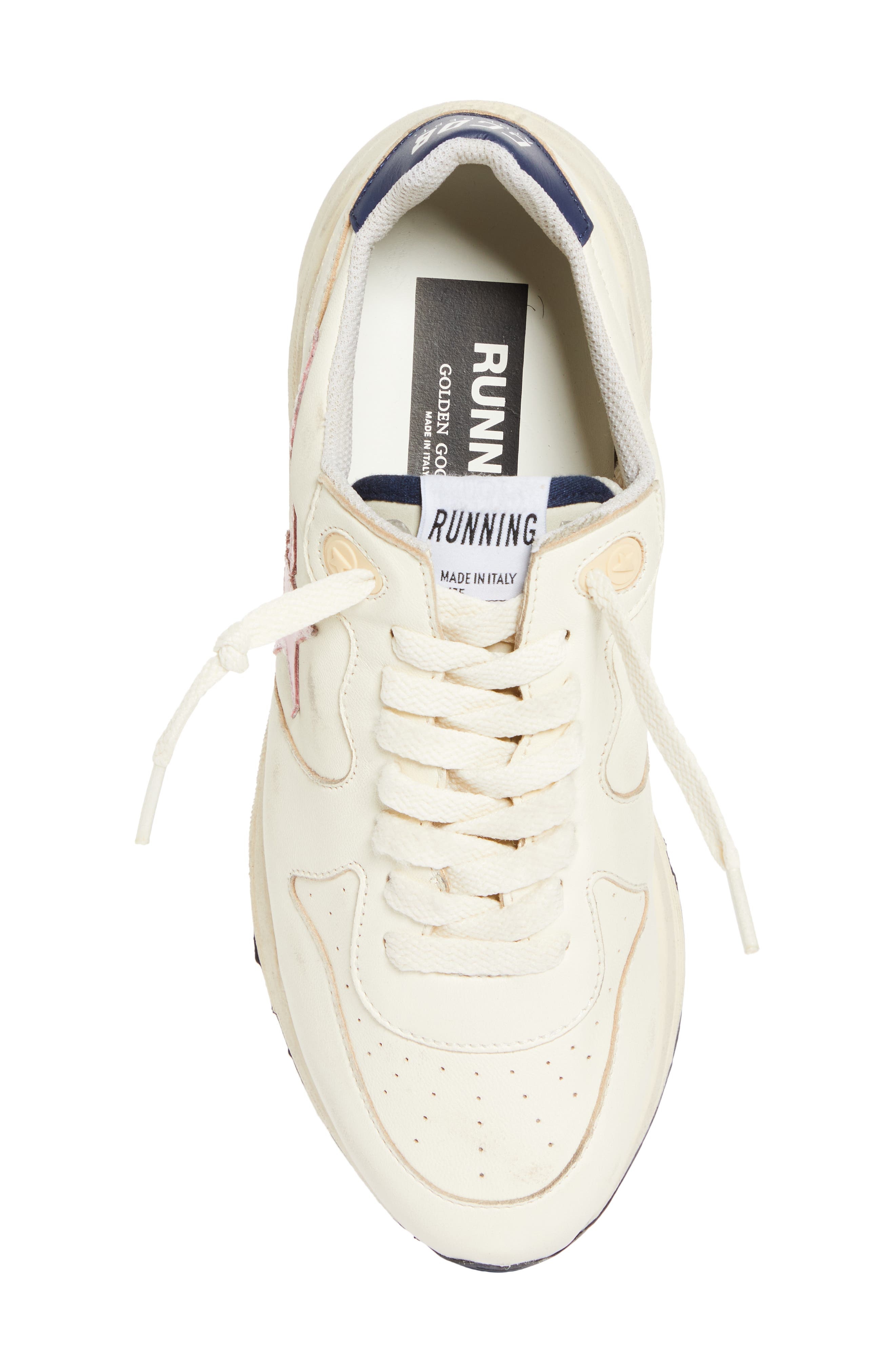 Golden Goose Running Sole Sneaker in White/Pink at Nordstrom - 5
