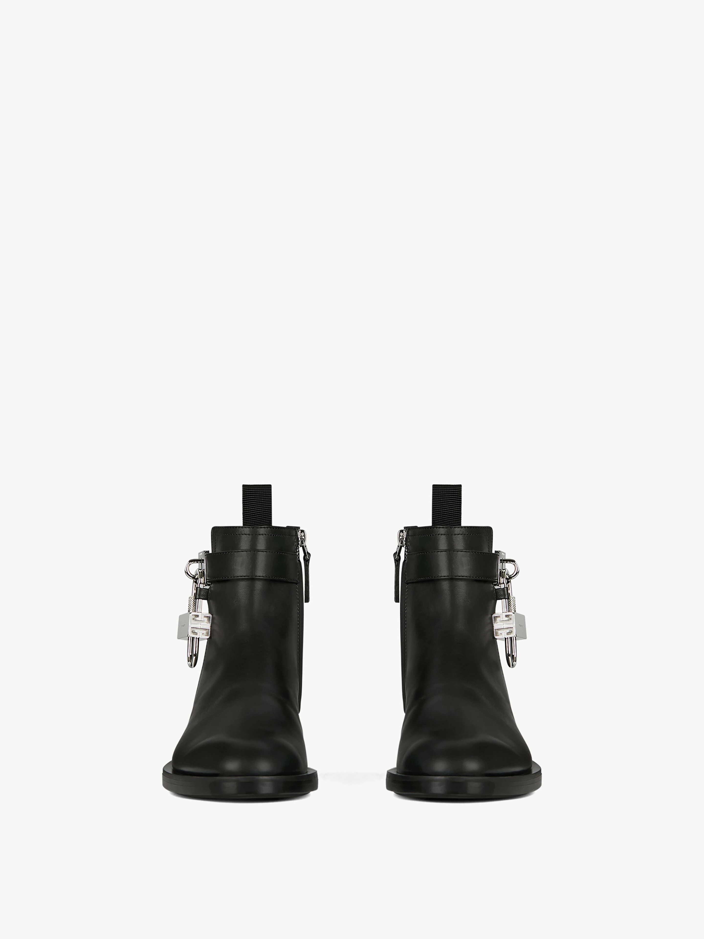 BOOTS IN LEATHER WITH PADLOCK - 2