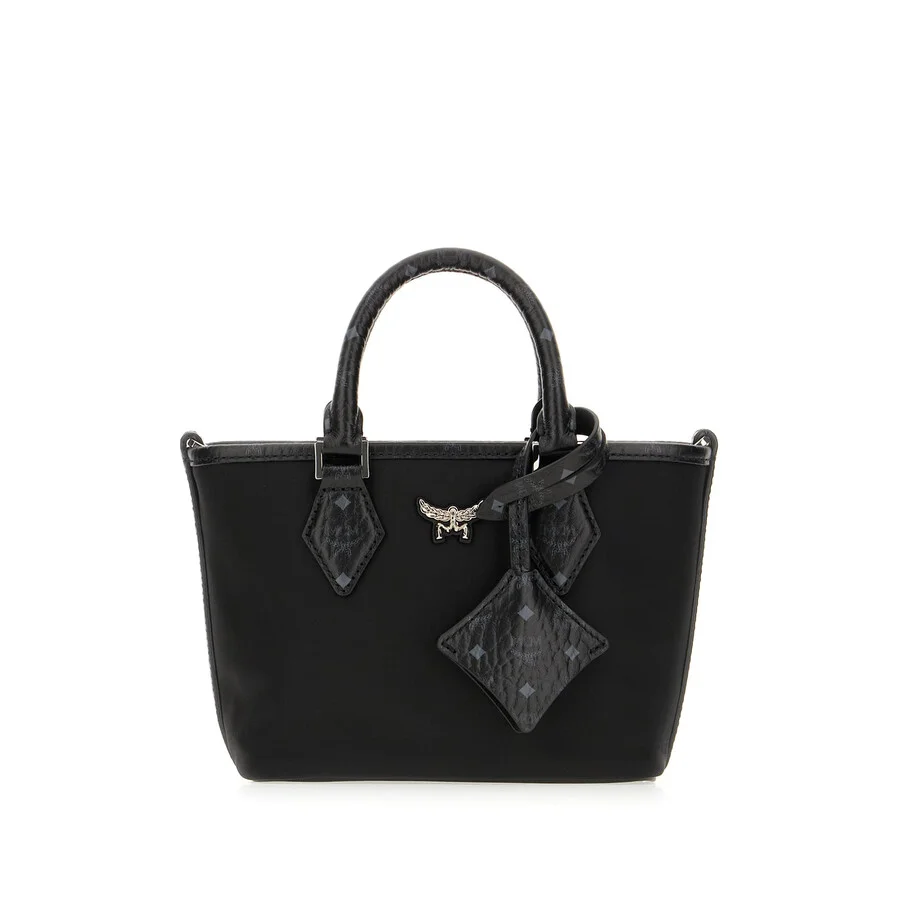 MCM Black Nylon Mini Aren Handbag - 1